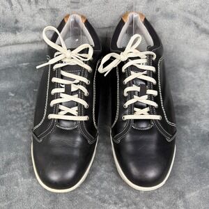 Contour Casual Men's Black Leather Lace Up Comfort Casual Shoes Size 10.5‎